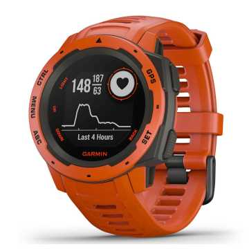 Foto Quadrante Orologio Garmin Instinct Rosso