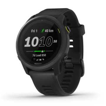Foto Quadrante Ora Orologio Garmin Forerunner 745 Nero