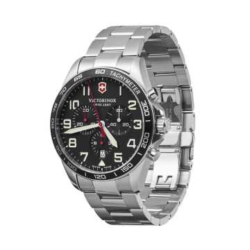 Foto Laterale Orologio Victorinox Fieldforce Chrono Nero