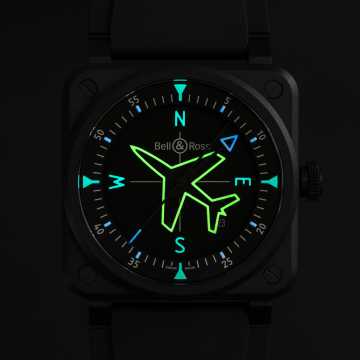 Foto Night Orologio Bell&Ross BR 03 Gyrocompass