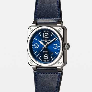 Foto Cassa Orologio Bell-Ross BR 03 Blue Steel BR03A-BLU-ST-SCA