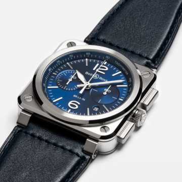Foto Cassa Orologio Bell&Ross BR-03 Chrono Blue Steel