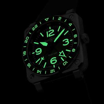 Foto Lume Foto Cassa Orologio Bell&Ross BR-03 GMT Green Lum