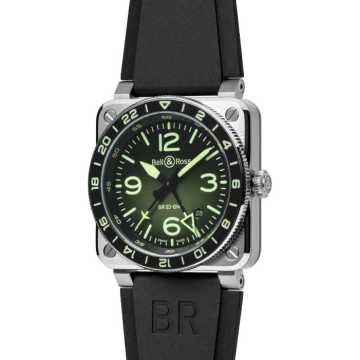 Foto Cassa Foto Cassa Orologio Bell&Ross BR-03 GMT Green Lum