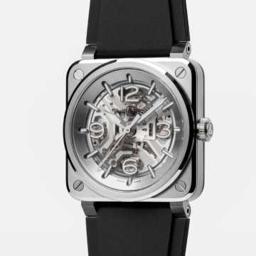 Foto Cassa Foto Quadrante Orologio Bell&Rosso BR 03 Skeleton 