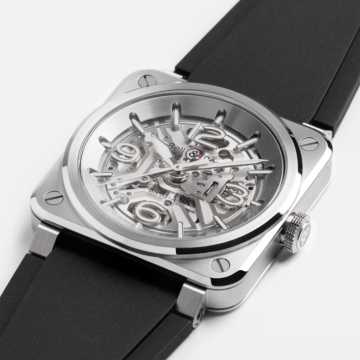 Foto Profilo Quadrante Orologio Bell&Rosso BR 03 Skeleton 