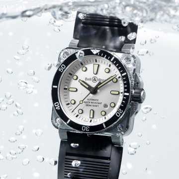 Foto subacqueo Orologio Bell&Ross Br 03-92 Diver White