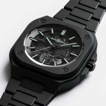Foto Cassa Orologio Bell&Ross BR 05 Skeleton Black Lum Ceramic 