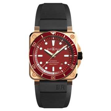Foto cinturino Caucciù Orologio Bell&Ross BR 03-92 DIVER RED BRONZE