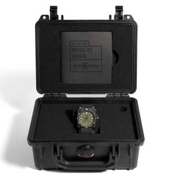 Foto Scatola Cassa Orologio Bell & Ross BR 03-2 Diver Military Limited Edition