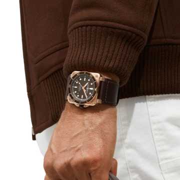 Foto Polso Orologio BR 03-92 Diver Brown Bronze
