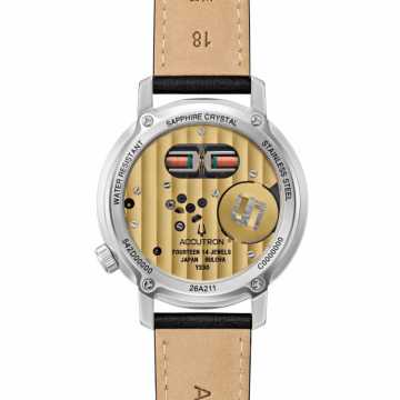 Foro fondello Orologio Bulova Accutron Spaceview 314 Acciaio 26A211