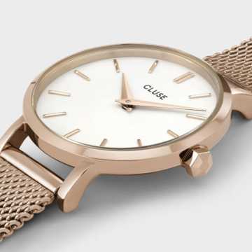 CLUSE - OROLOGIO BOHO CHIC PETITE MESH WHITE ROSE GOLD