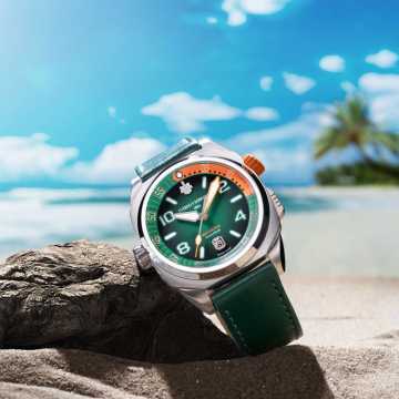 Foto Cassa Orologio Cuervo y Sobrinos Buceador Caribe Pipin