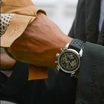 Foto Polso Orologio Cuervo y Sobrinos Historiador Cronografo Estoril