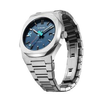 Foto Profilo Orologio D1 Milano Automatic Bracelet Retro Blue ATBJ14