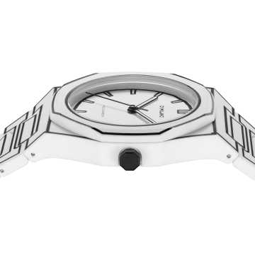 Foto Cassa Orologio D1 Milano Polycarbon White Sketch D1-PCBJ34