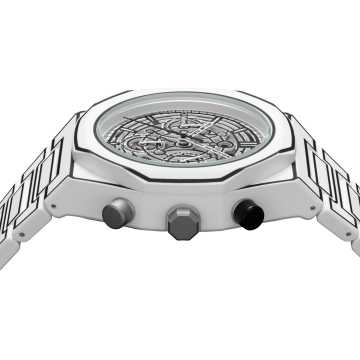 Foto Cassa Orologio D1 Milano Polychrono White Sketch