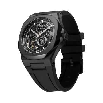 Foto Quadrante Orologio D1 Milano Skeleton Jet Black 