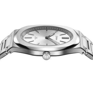 Foto Cassa Orologio D1 Milano Ultra Thin Groovy Silver