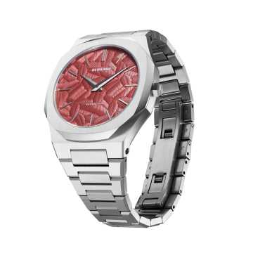 Foto Profilo Orologio D1 Milano Ultra Thin Bracelet Barn Red