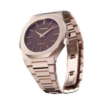 D1 MILANO - OROLOGIO CHAMPAGNE BROWN ULTRA THIN BRACELET