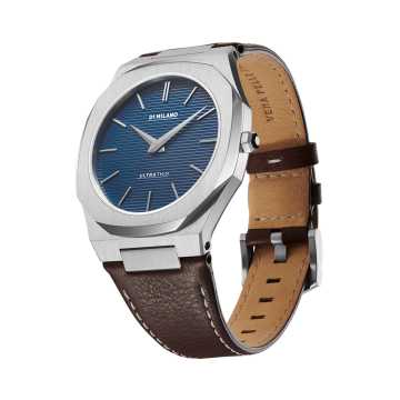 D1 MILANO - OROLOGIO ESPRESSO BLUE ULTRA THIN LEATHER 40 MM