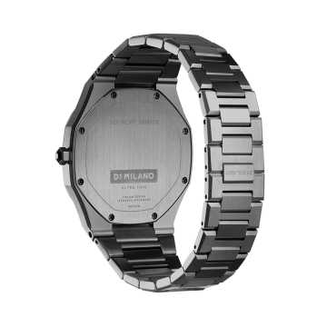 D1 MILANO - OROLOGIO GUN METAL BROWN ULTRA THIN BRACELET 40 MM