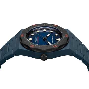 Foto Cassa Orologio D1 Milano Polycarbon Diver Blu
