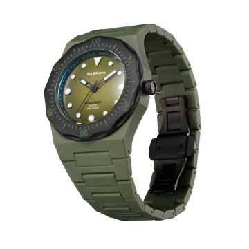 Foto Profilo Orologio D1 Milano Polycarbon Diver Verde