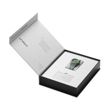Foto Box Orologio D1 Milano Polycarbon Verde