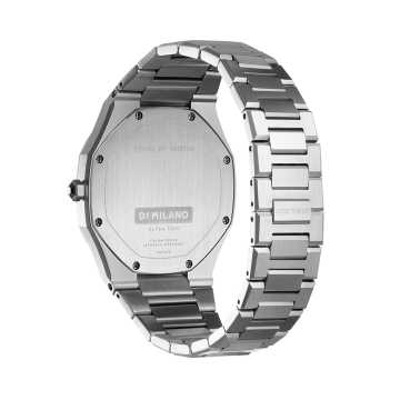 D1 MILANO - OROLOGIO SILVER BROWN ULTRA THIN BRACELET 40 MM