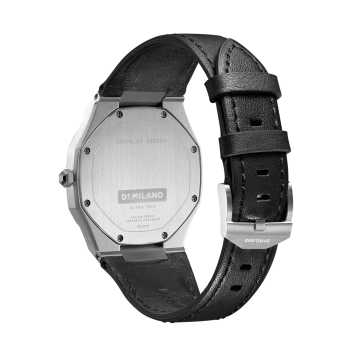 D1 MILANO - OROLOGIO SILVER ULTRA THIN LEATHER 40 MM