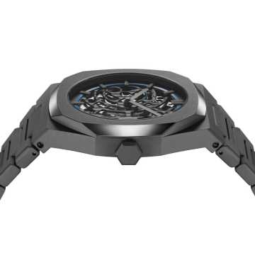 Foto CassaOrologio D1 Milano Skeleton Bracelet Sandblast Blue