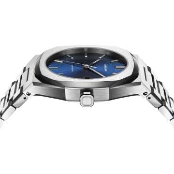 Foto Profilo Cassa Orologio D1 Milano Automatic Bracelet Blue