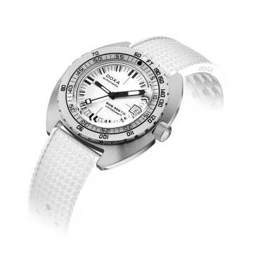 Foto Quadrante Orologio Sub 300 Ti5 Whitepearl Cinturino Bianco