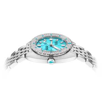 Foto Profilo Cassa Orologio Doxa Sub200T Diamonds Aquamarine