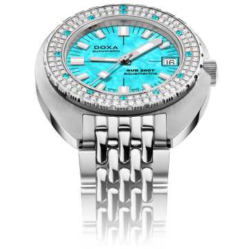 Foto Diamonds Orologio Doxa Sub200T Diamonds Aquamarine