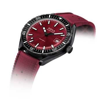 Foto Profilo Orologio Doxa Sub 200 II Redcoral Rubber