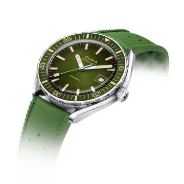 Foto Profilo Orologio Doxa Sub 200 II Sea Emerald Rubber