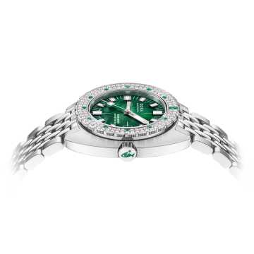 Foto Profilo Cassa Orologio Doxa Sub200T Diamonds Sea Emerald