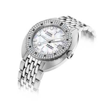 Foto Profilo Orologio Doxa Sub200T Diamonds Whitepearl