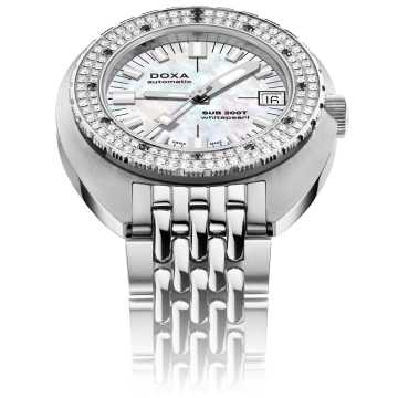 Foto Diamonds Orologio Doxa Sub200T Diamonds Whitepearl