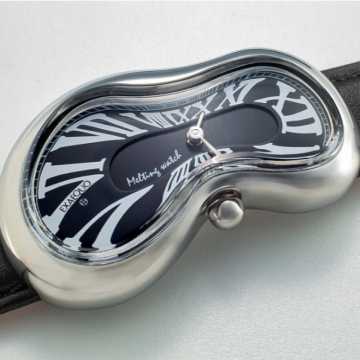 Foto Quadrante Orologio Exaequo Melting Silver Black 0001.0001