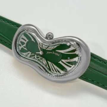 Foto Quadrante Orologio Exaequo Melting Silver Green 0001.0005