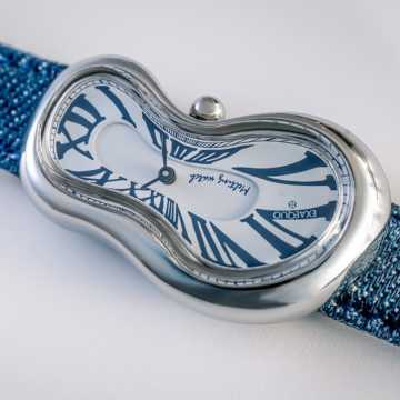 Foto Quadrante Orologio Exaequo Melting Silver White Jeans