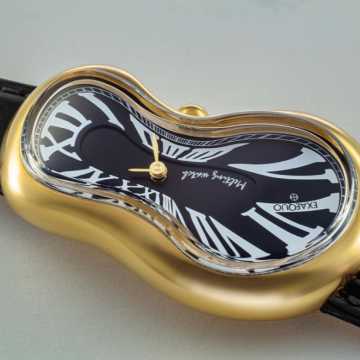 Foto Quadrante Orologio Exaequo Melting Gold Black 0002.0001