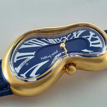 Foto Quadrante Orologio Exaequo Melting Gold Blue 0002.0004