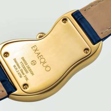 Foto Fondello Orologio Exaequo Melting Gold Blue 0002.0004