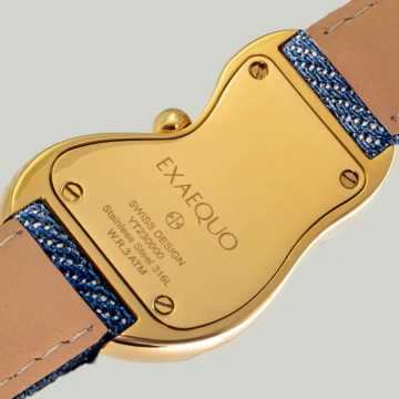 Foto Fondello Orologio Exaequo Melting Gold White Jeans